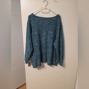 Blue Knit Women's Sweater